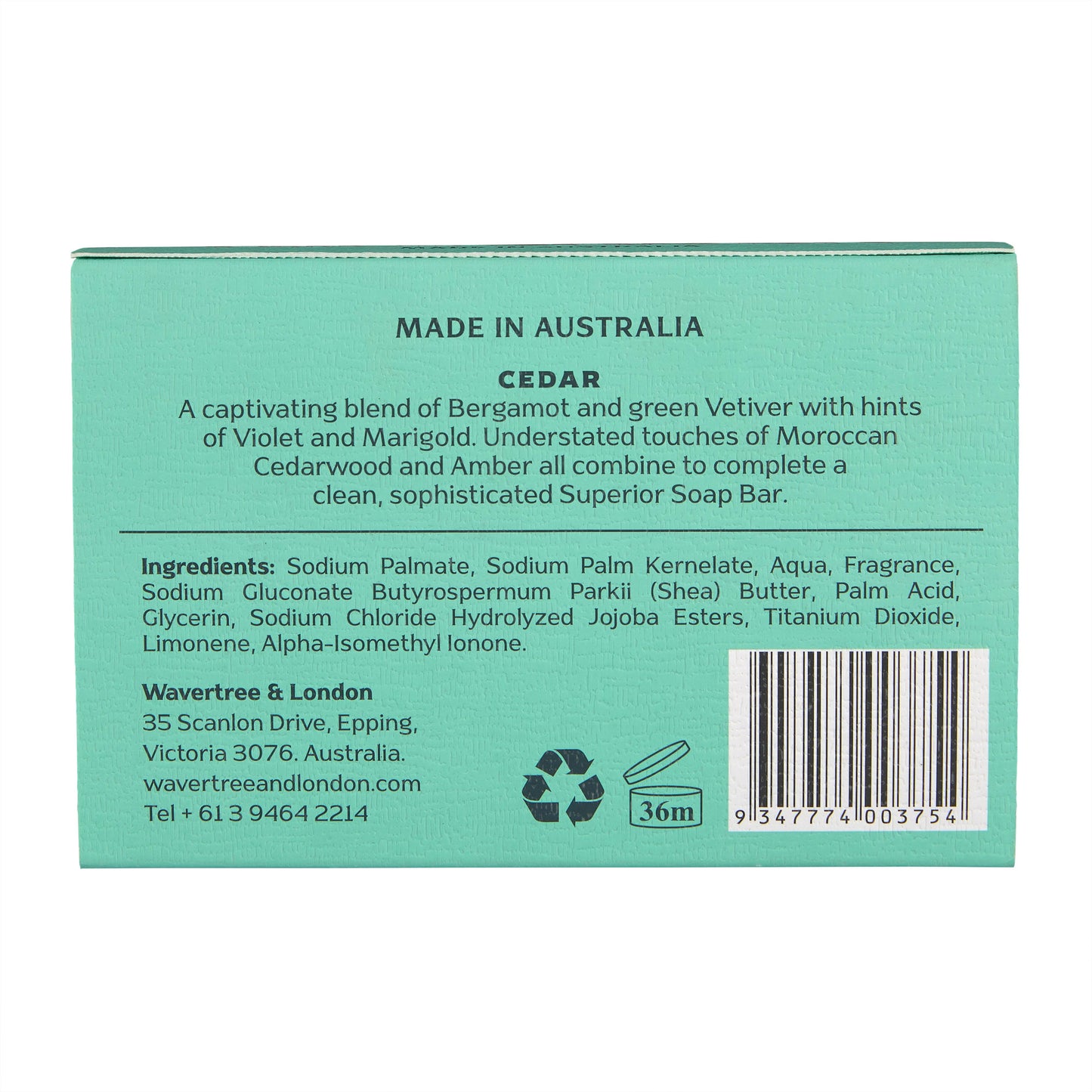 Mr. London CEDAR Men's Soap Bar (4) - 10oz bar