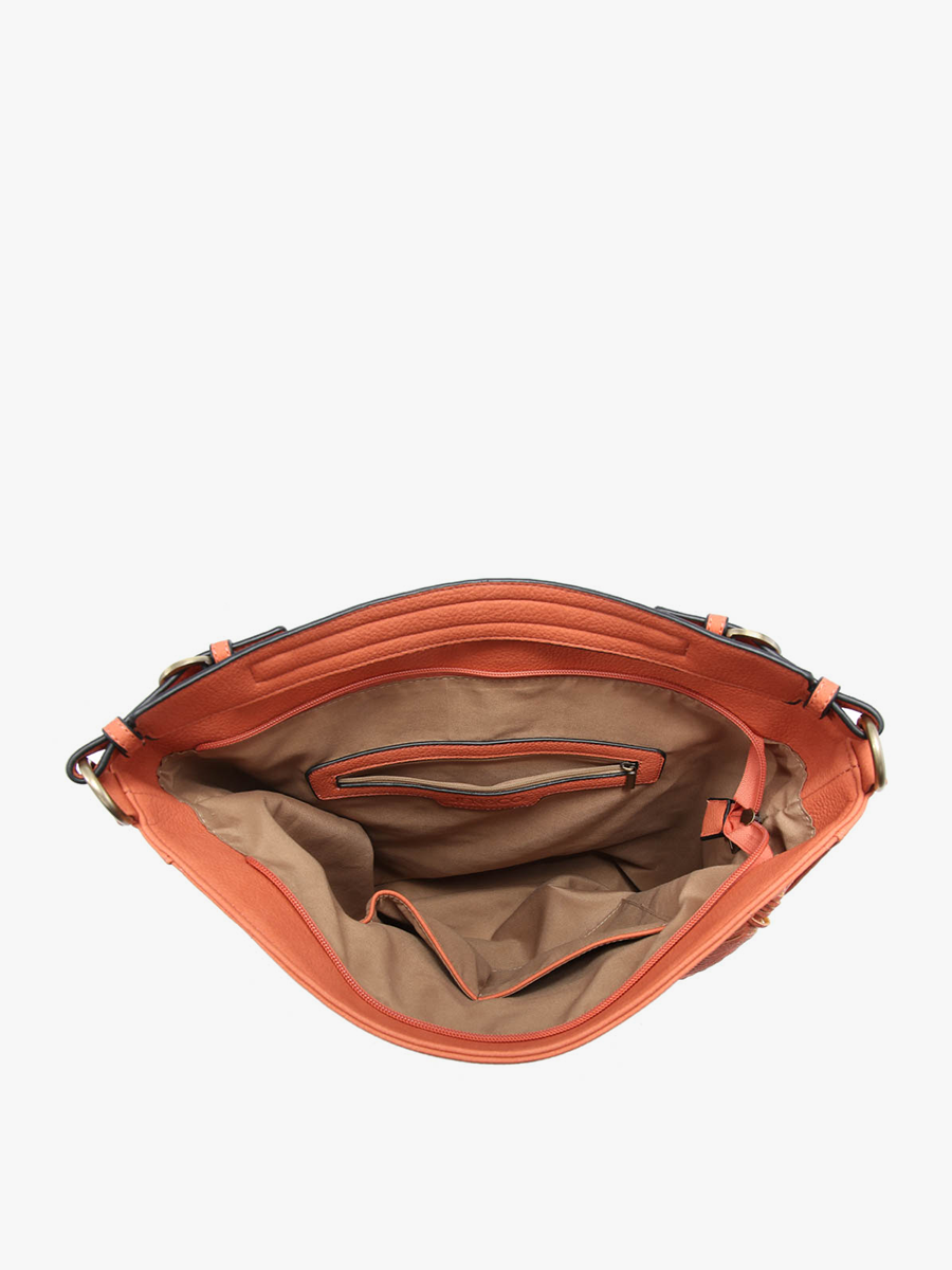 Aris Small Whipstitch Hobo w/ Guitar Strap