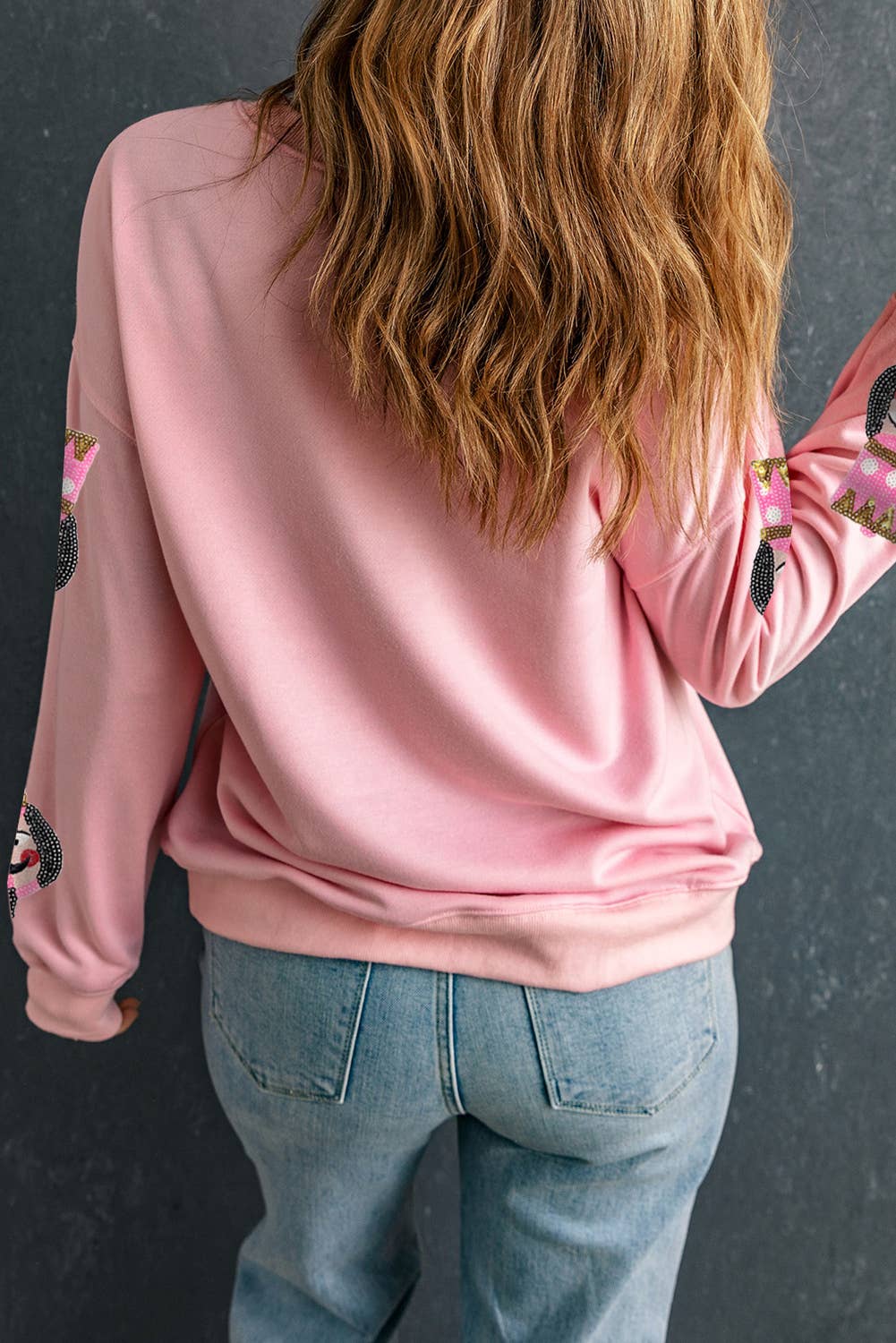 Sequin Nutcracker Christmas Graphic Sweatshirt