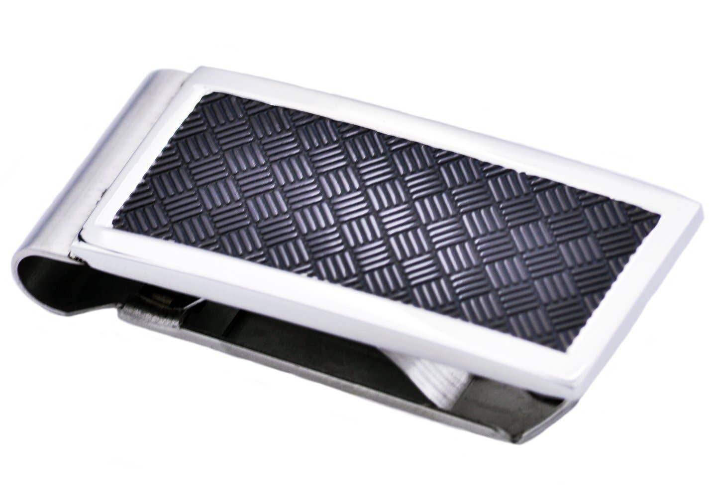Men's Black Stainless Steel Money Clip