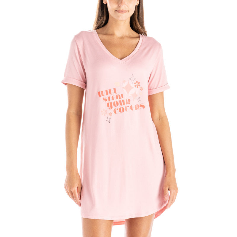 V-Neck Sleep Shirt