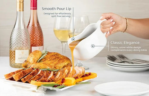 Kook Gravy Boat & Saucer