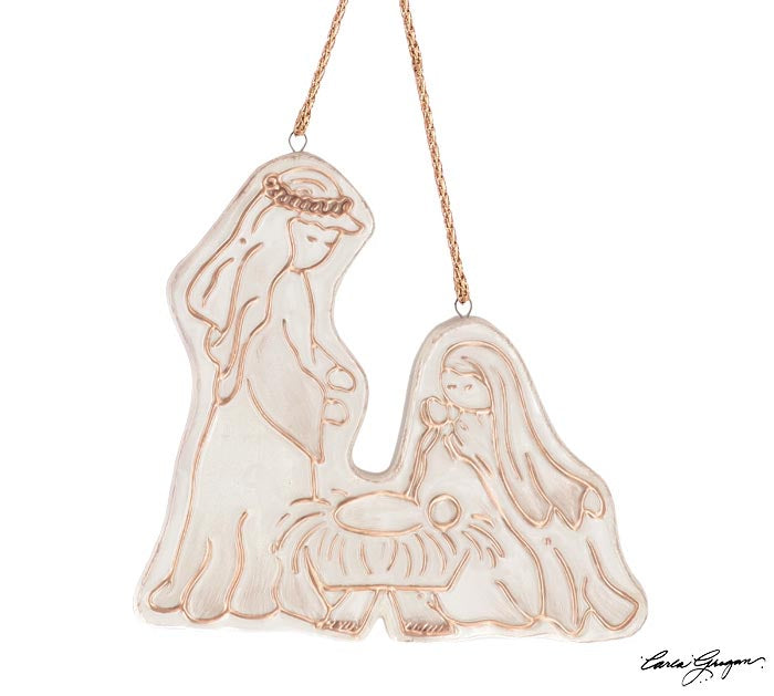 Ceramic Holy Family Ornament