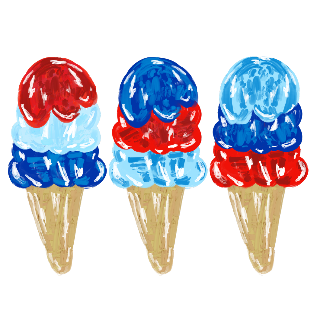 USA Ice Cream Cones T-Shirt