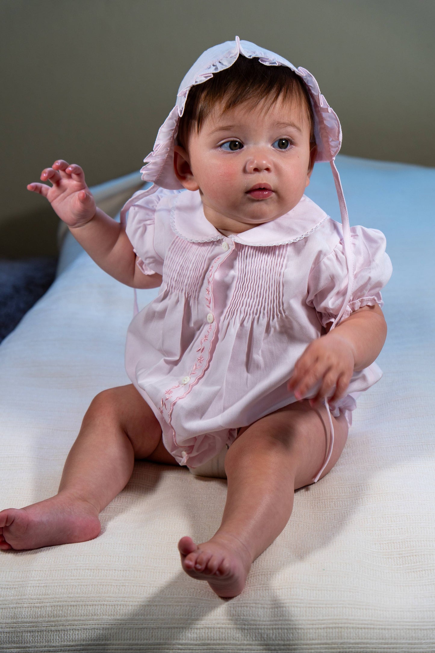 Hand Embroidered Pleated Bubble