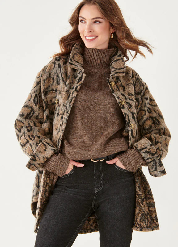 Leopard Fleece Jacket