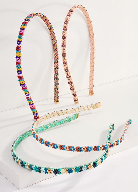 Flower Beaded Headband