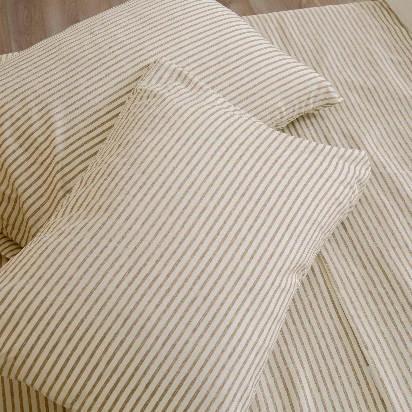 4-Piece Striped Microfiber Sheet Set - Evette Collection