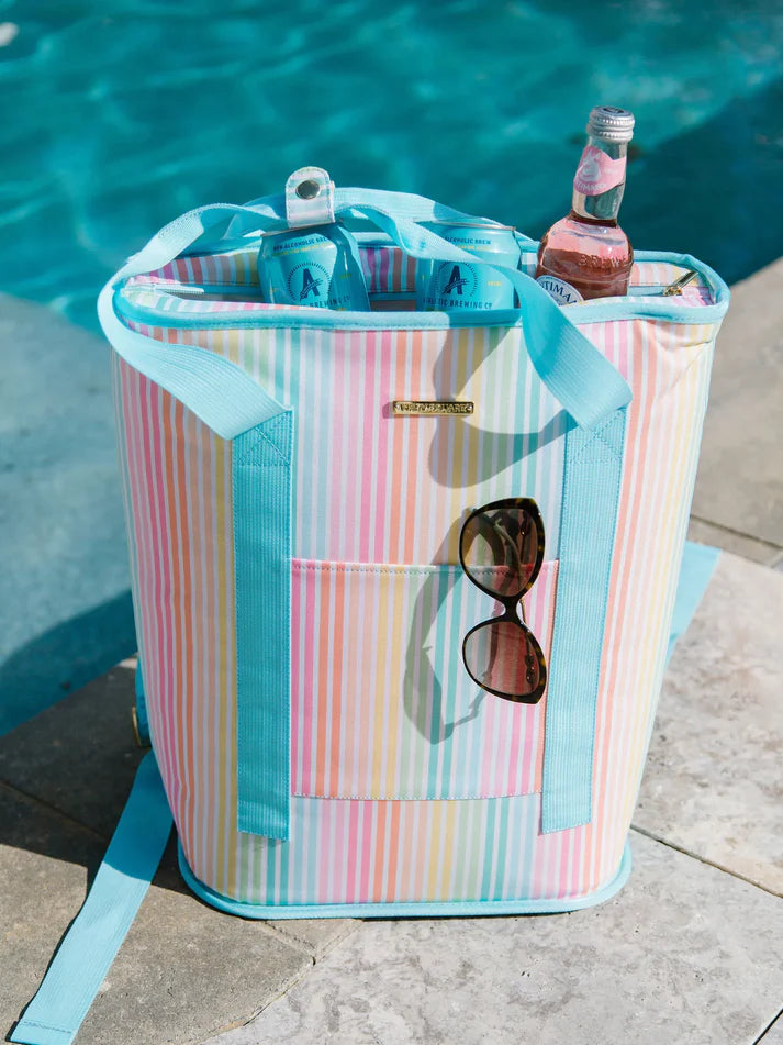 Sunset Stripe Cooler Backpack