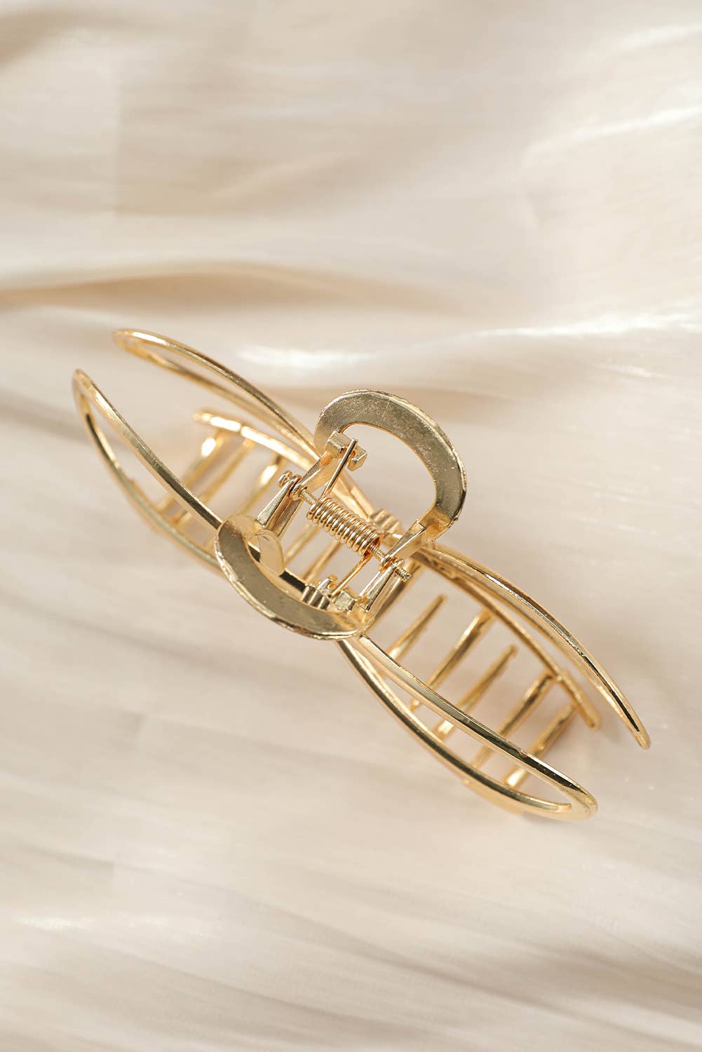 Gold Bowknot Shape Claw Clip