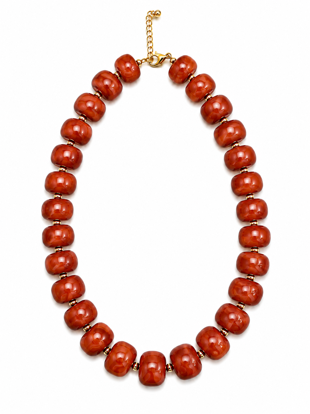 Luxe Marbled Beaded Candy Necklace