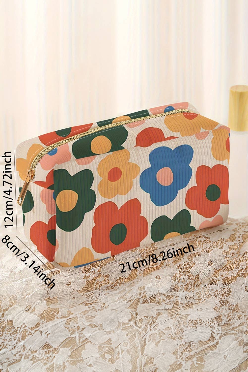 Flower Cosmetic Bag