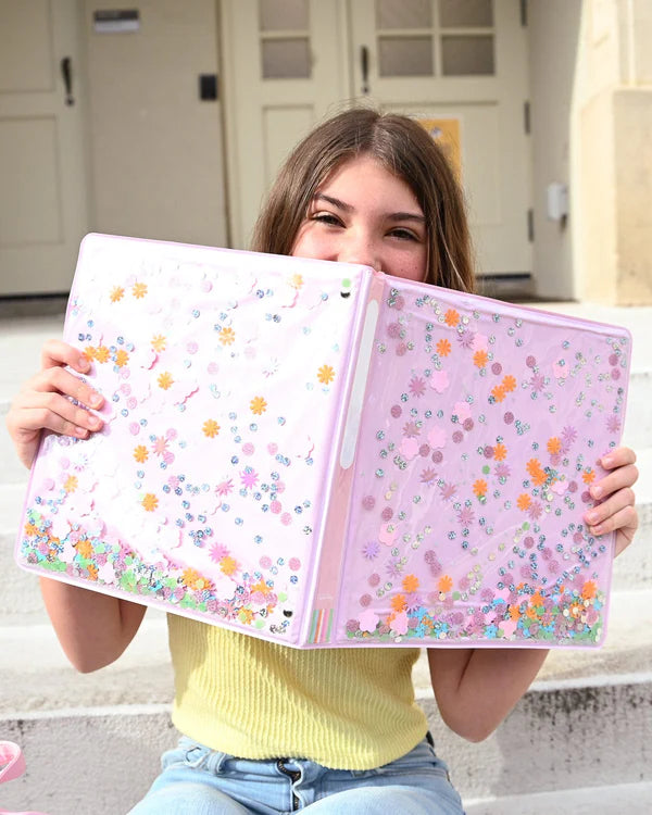 Flower Shop Confetti 3-Ring Binder