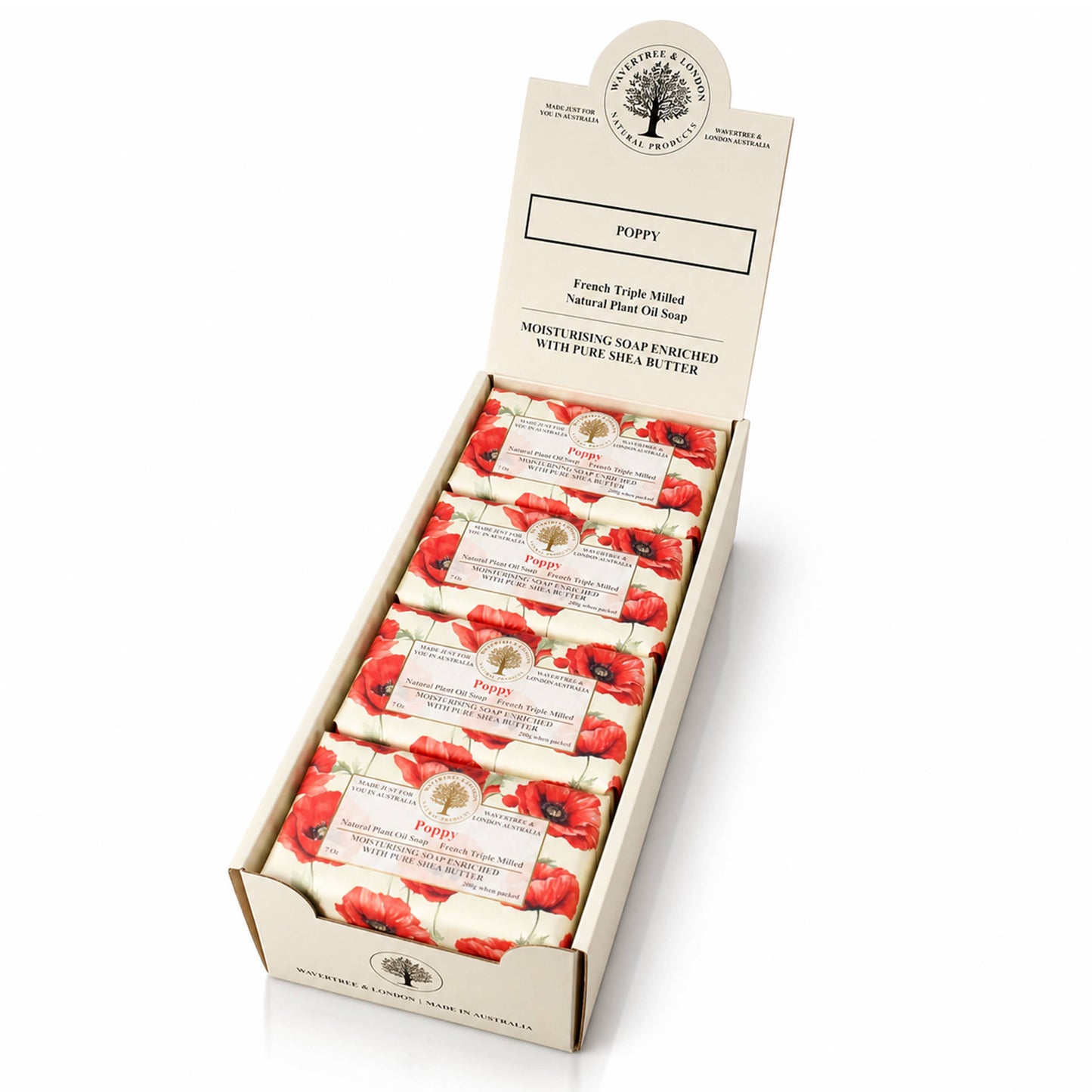 Wavertree & London Poppy Luxury Soap Bars