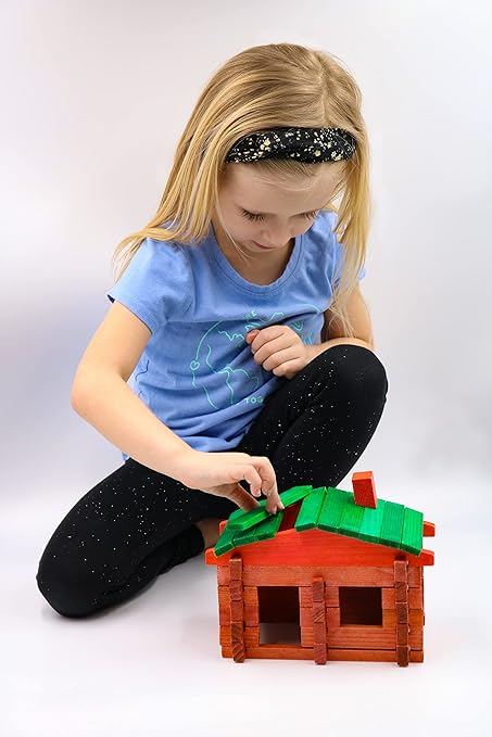Roy Toy Log Building Set - The Camp