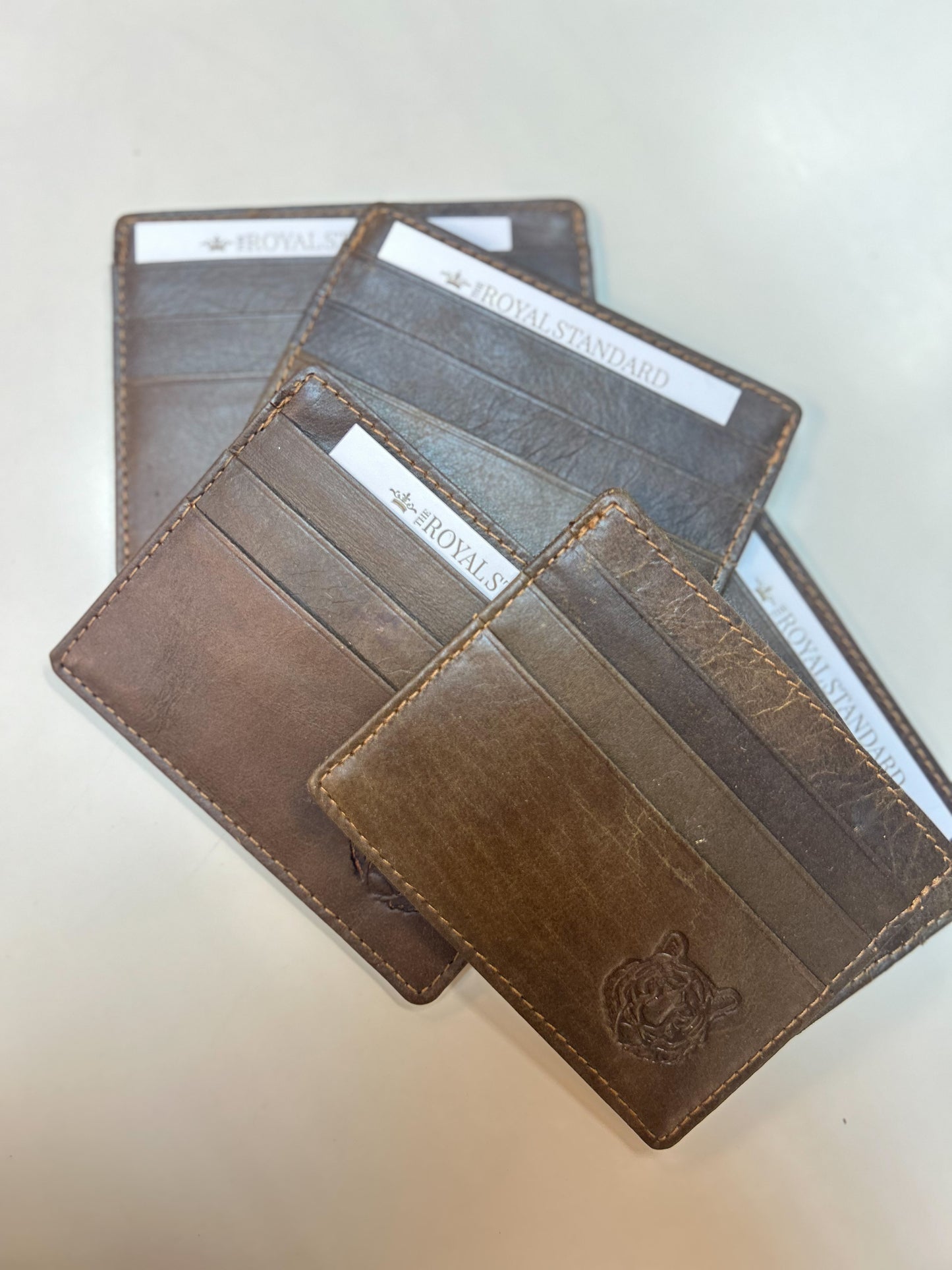 Tiger Leather Slim Wallet