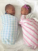 Grey Gingham Bamboo Swaddle Blanket