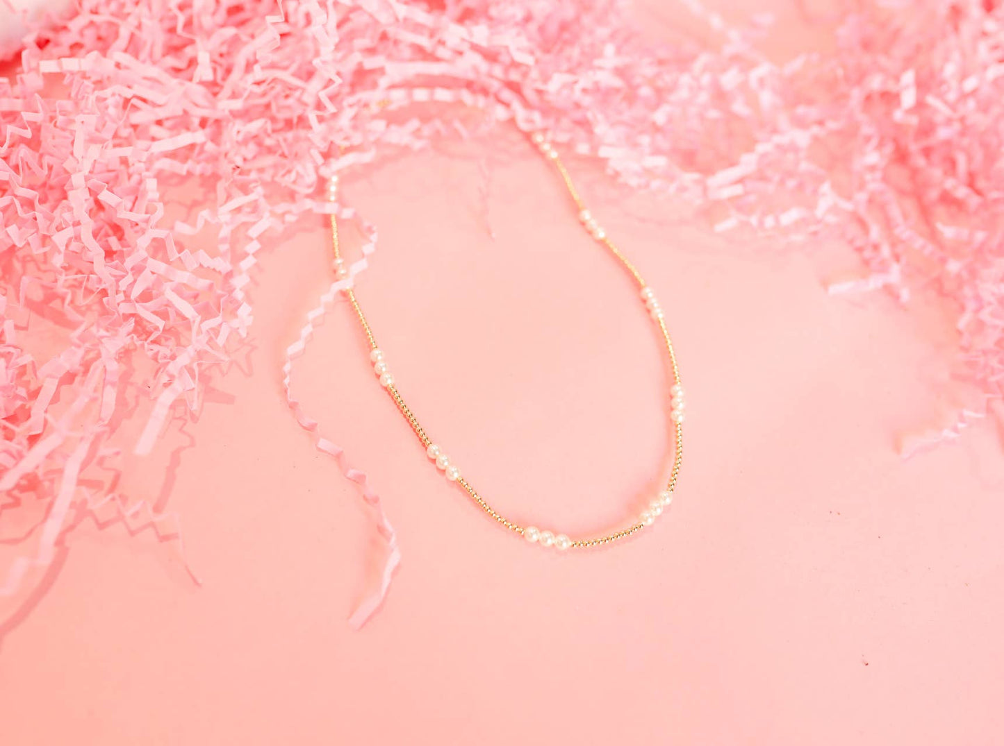 ILY Pearl Beaded Necklace