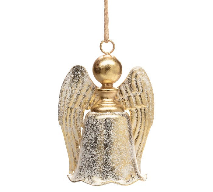 Gold Bell with Angel Wings