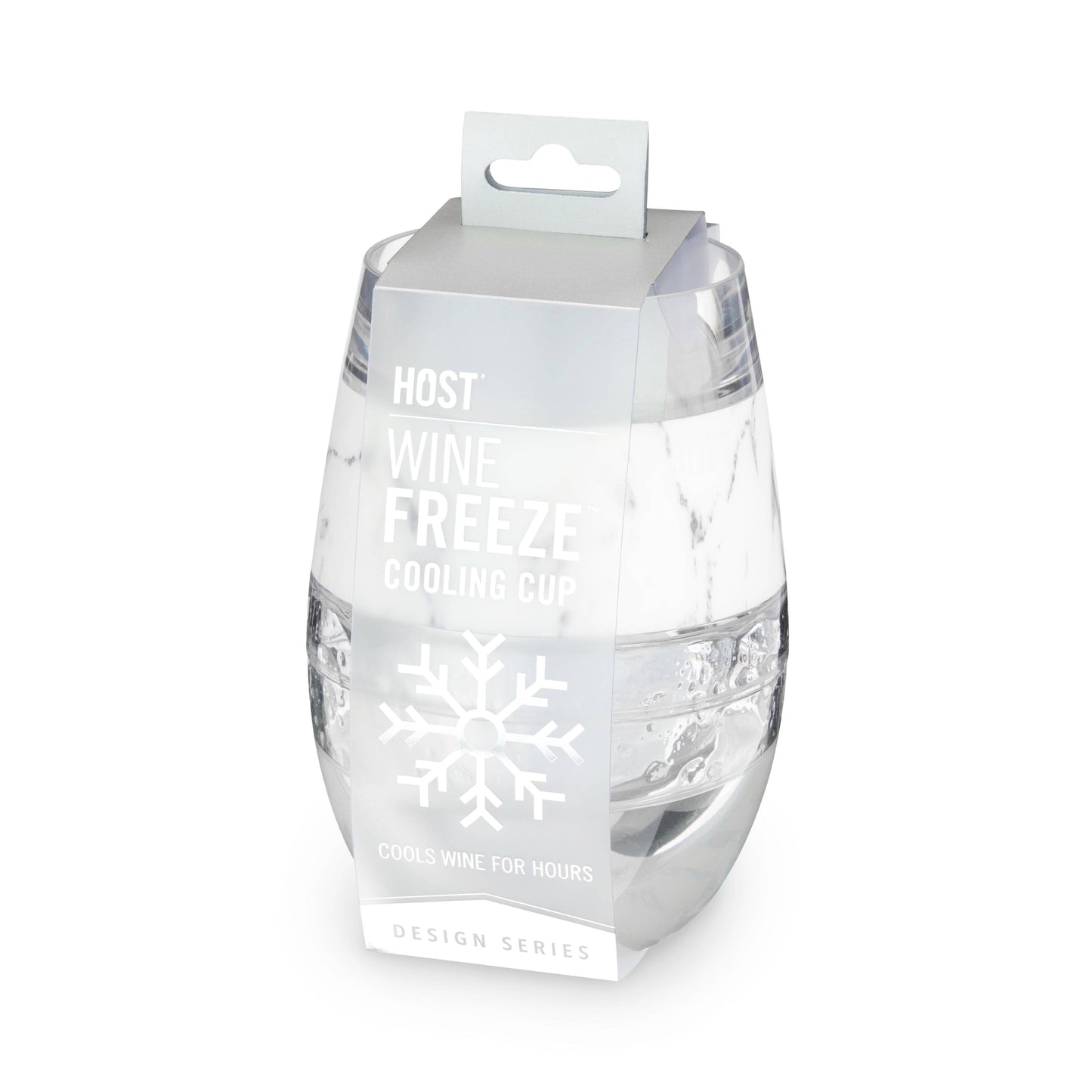 Wine FREEZE™ Cooling Cup Insulated w/Cooling Gel - Marble