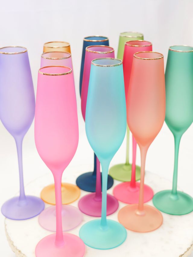 Solid Frosted Champagne Flute