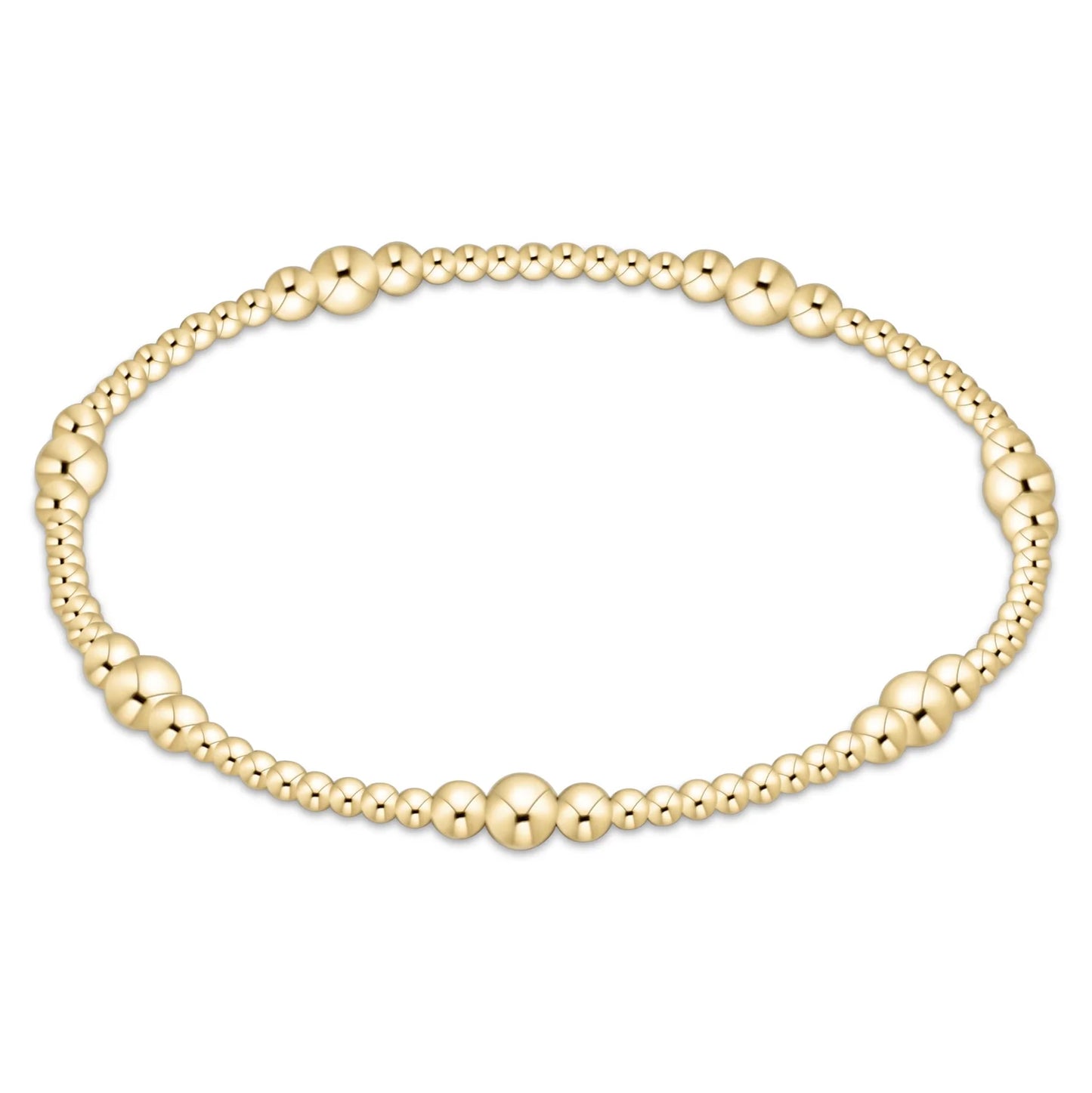 E Newton Purpose Gold 4mm Bead Bracelet