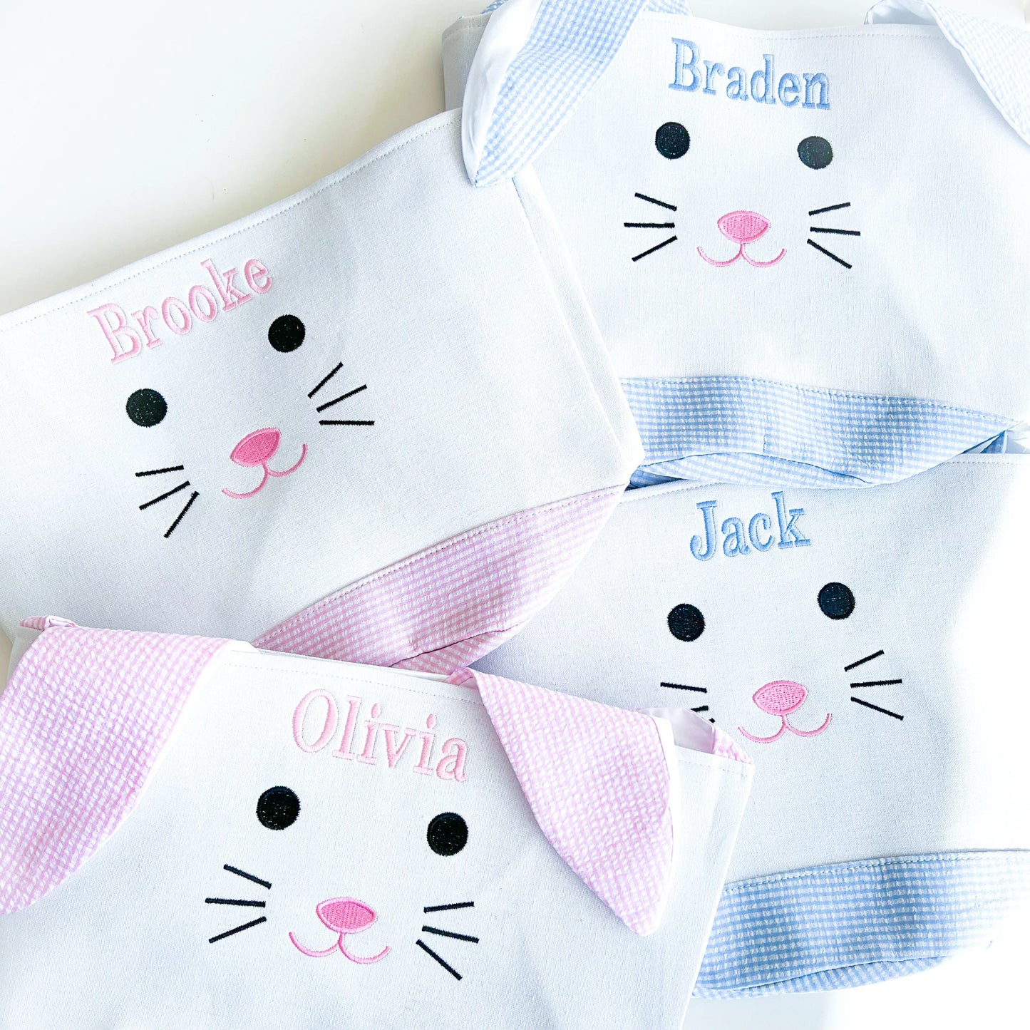 Bunny Tote W/Seesucker