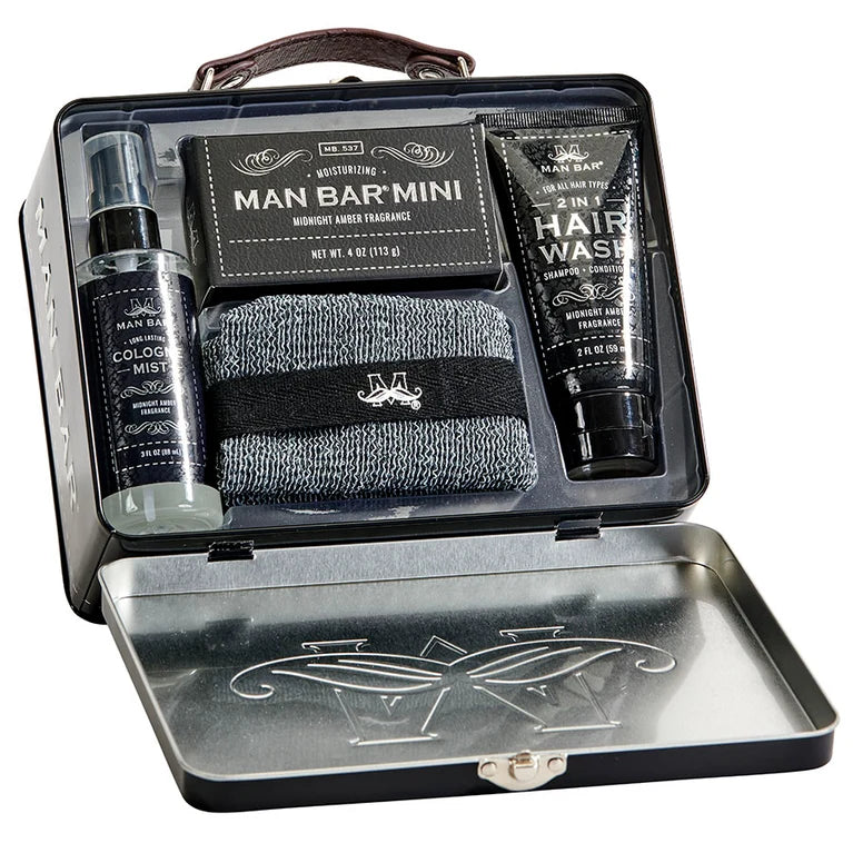 Man Bar Travel Kit Silver Sage + Bergamot