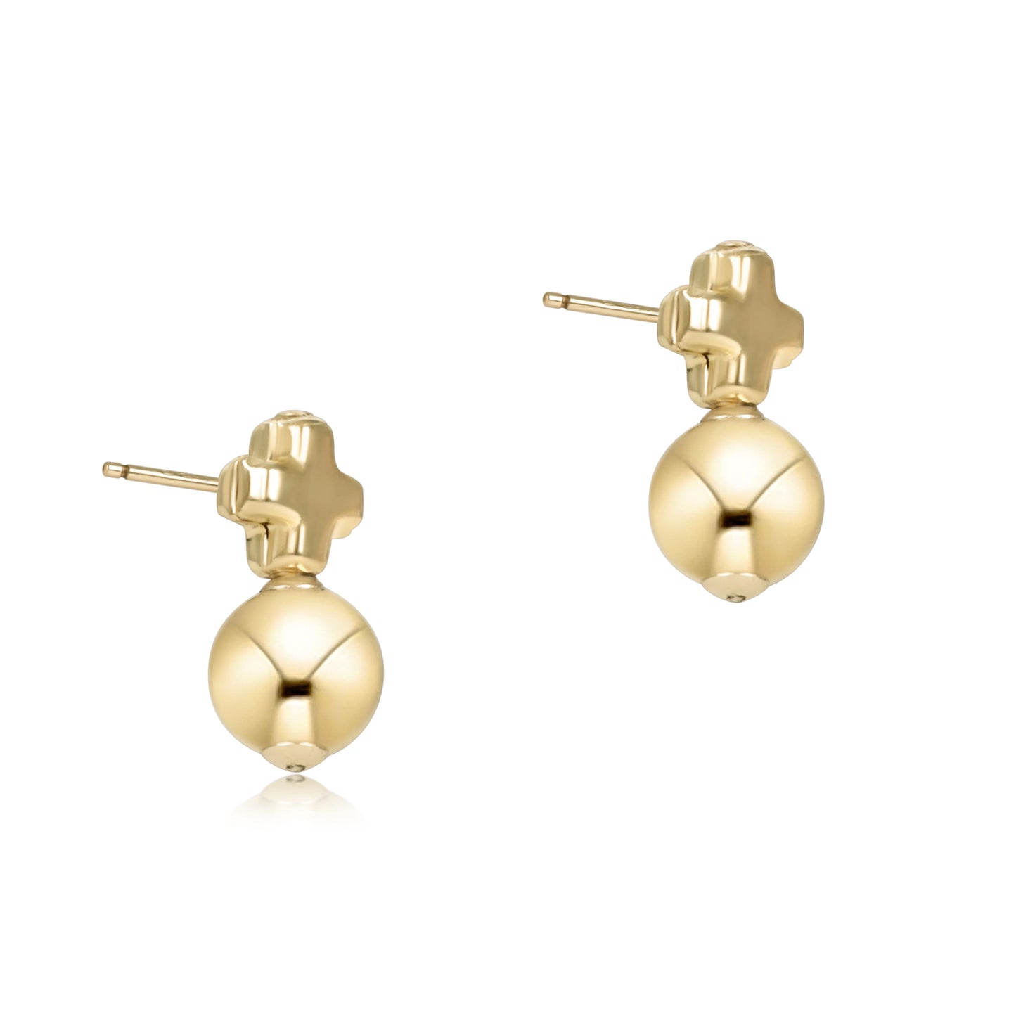 Signature Cross Small Mixed Metal Stud - 2 Styles
