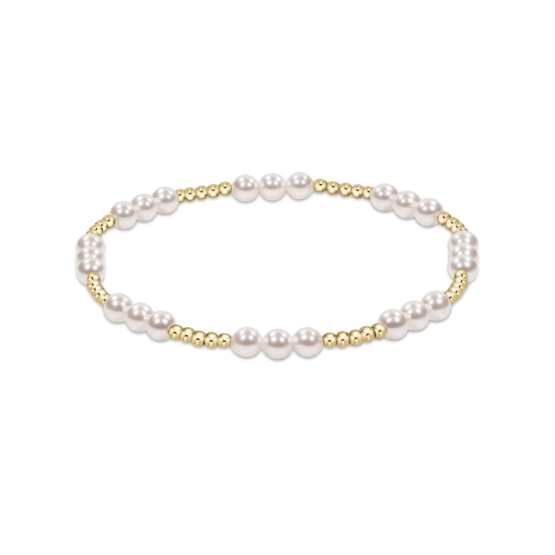 Enewton Classic Joy Pattern 4mm Bead Bracelet - Pearl