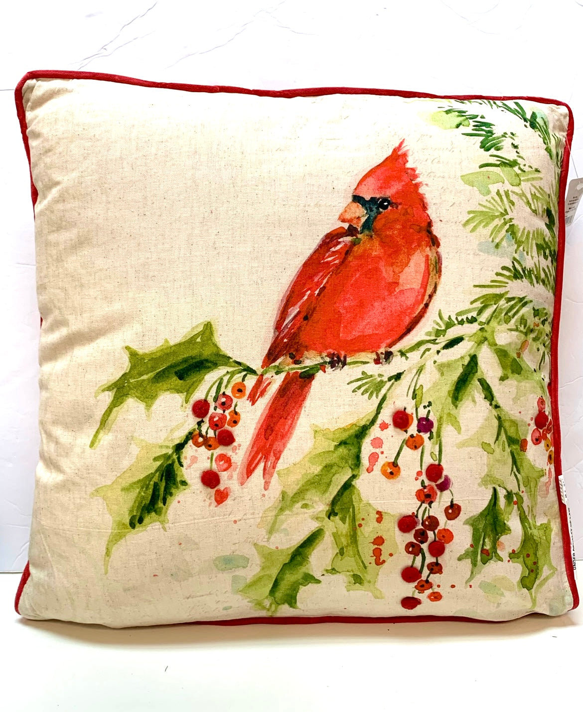 Red Bird Pillow