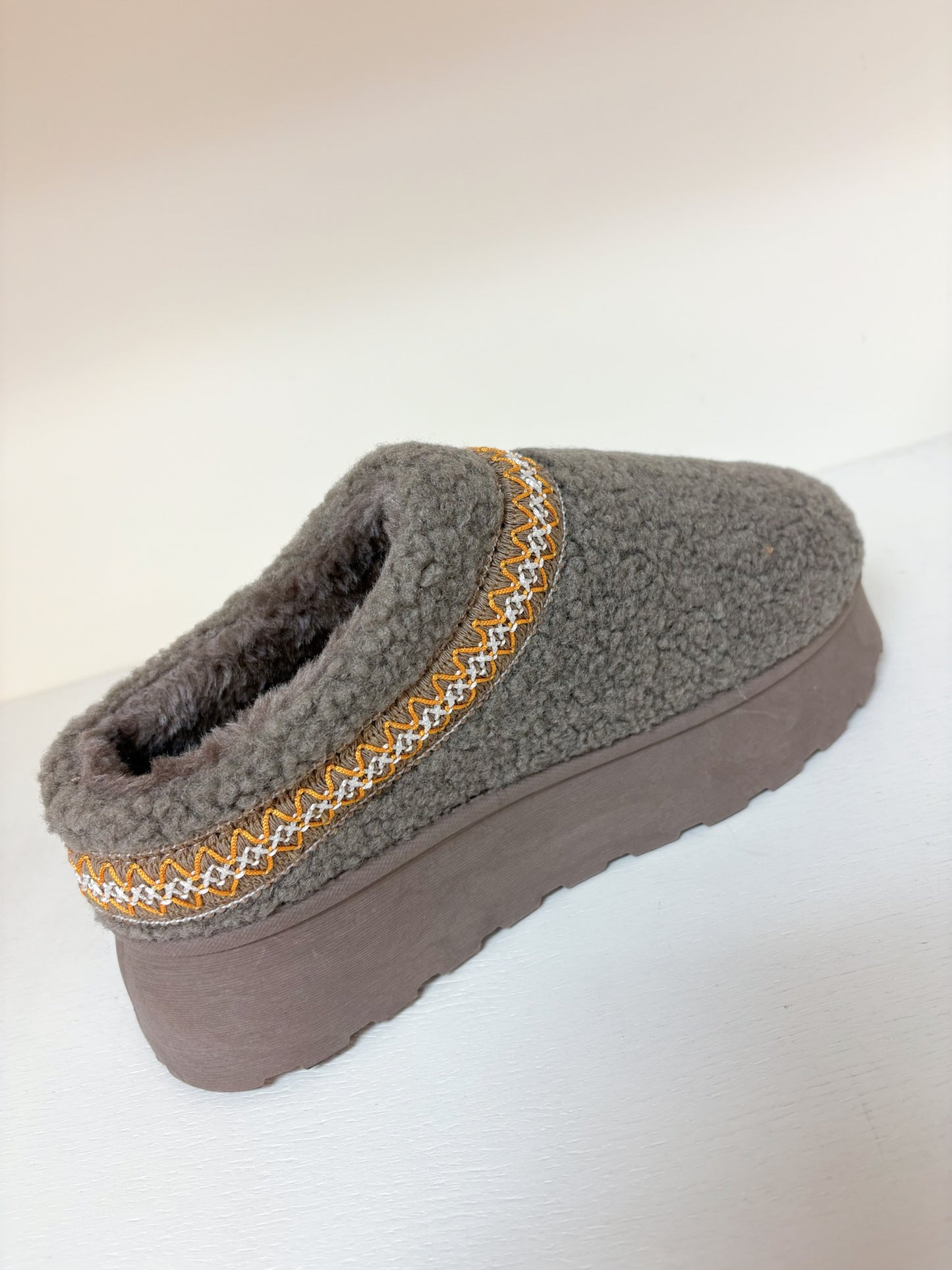 Women's Sherpa Platform Mini Boots (Okura-06 Taupe)