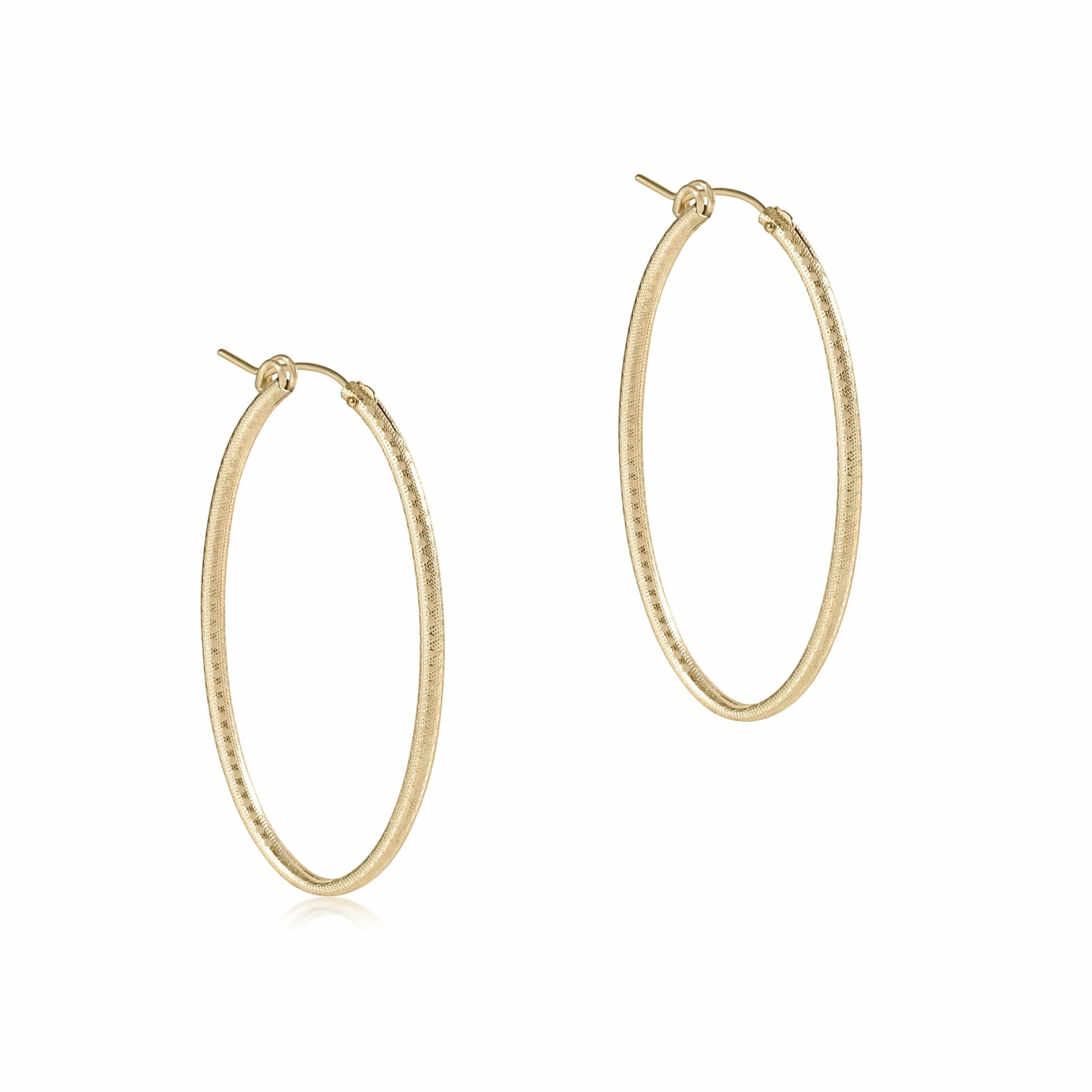 Enewton - Oval Gold 2" Hoop Earrings