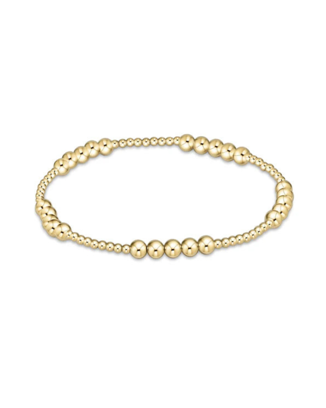 Enewton Classic Gold Beaded Bliss 2mm Bead Bracelet -4mm Gold