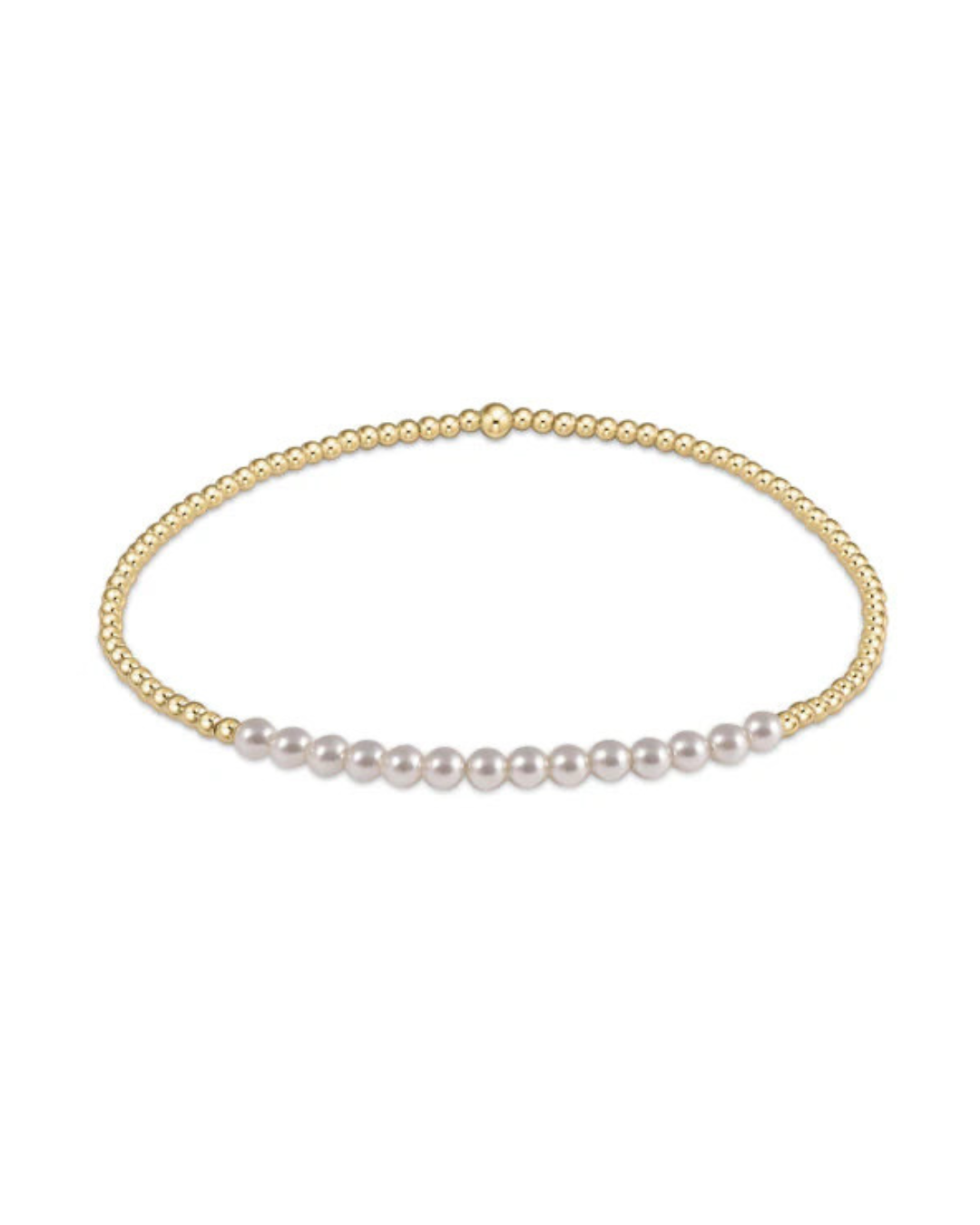 Enewton Gold Bliss 2mm Bead Bracelet - Pearl