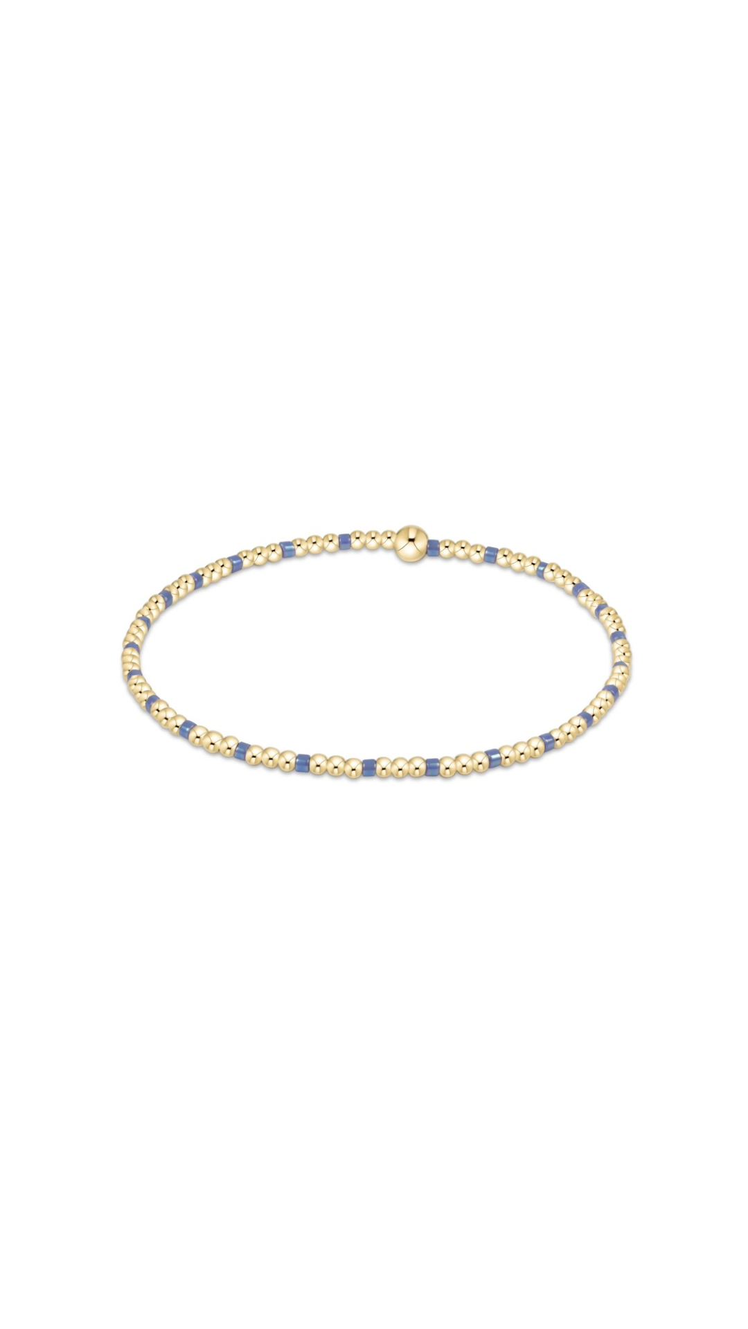Enewton Hope Sincerity Pattern 2mm Bead Bracelet-Bright Blue