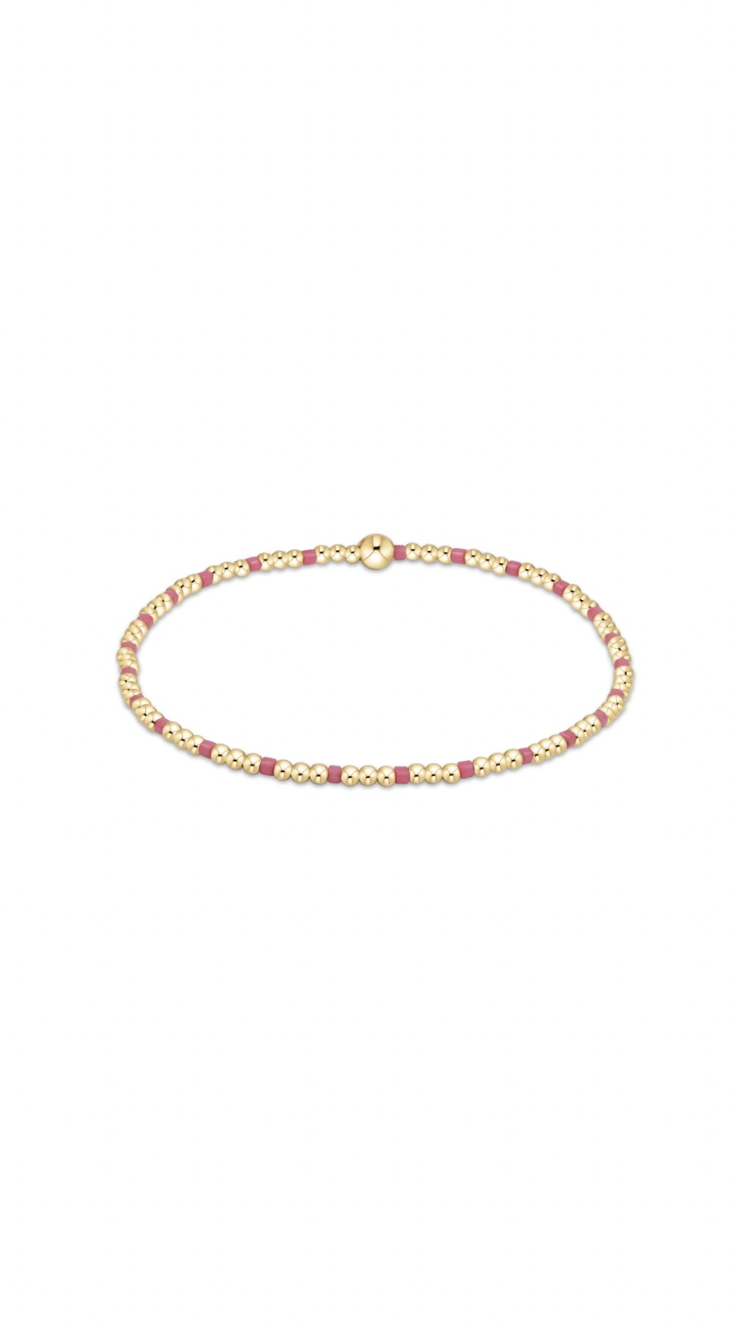 Enewton Hope Sincerity Pattern 2mm Bead Bracelet-Bright Pink