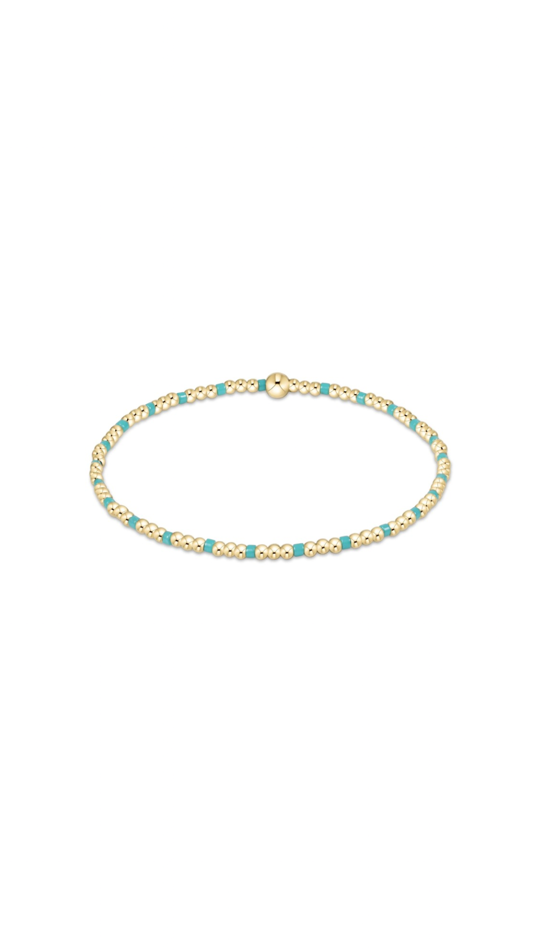 Enewton Hope Sincerity Pattern 2mm Bead Bracelet-Turquoise