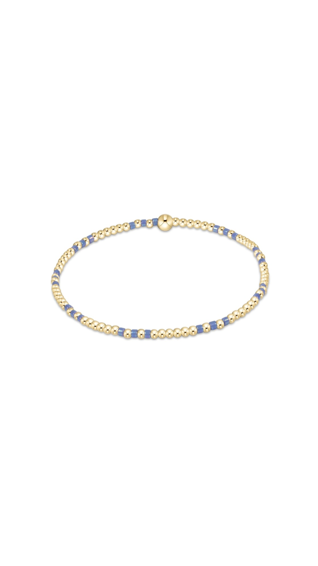 Enewton Hope Joy Pattern 2mm Bead Bracelet-Bright Blue
