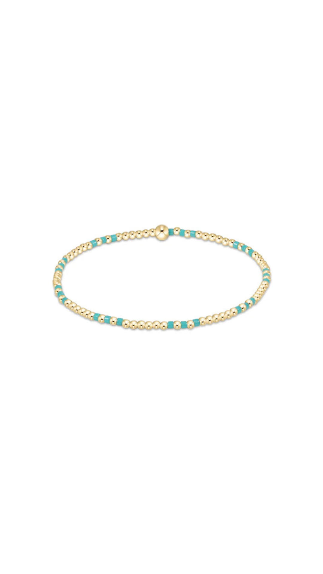 Enewton Hope Joy 2mm Bead Bracelet-Turquoise