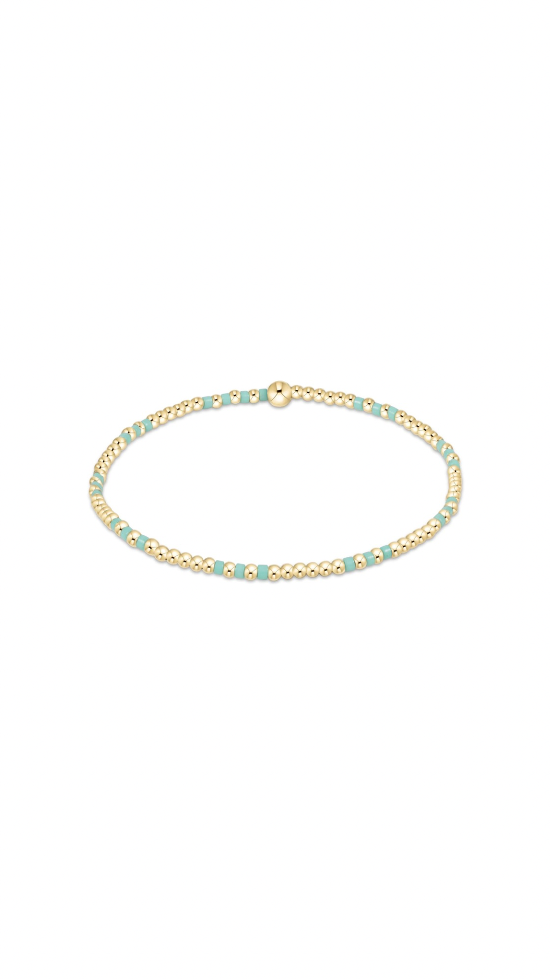Enewton Hope Joy Pattern 2mm Bead Bracelet-Mint