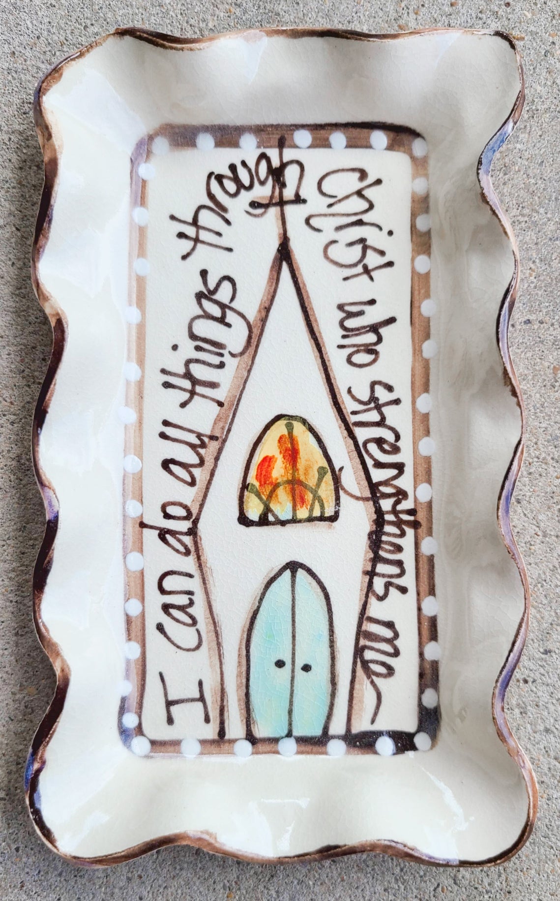 Small Rectangle Plate (Church I Can Do)