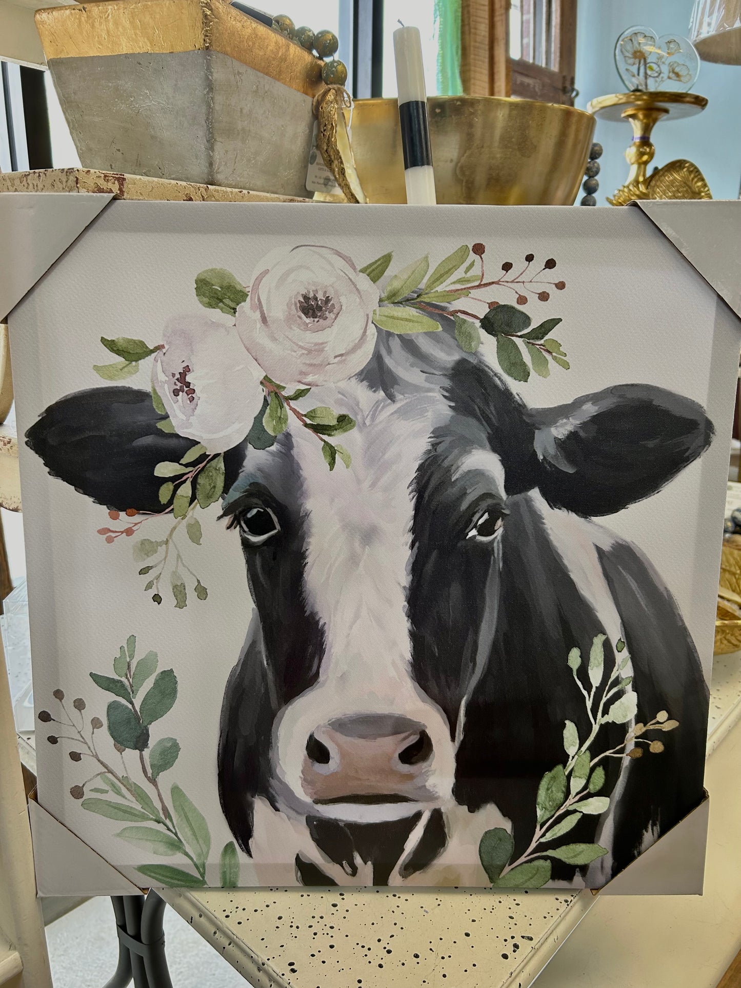 Hanging Cow Canvas