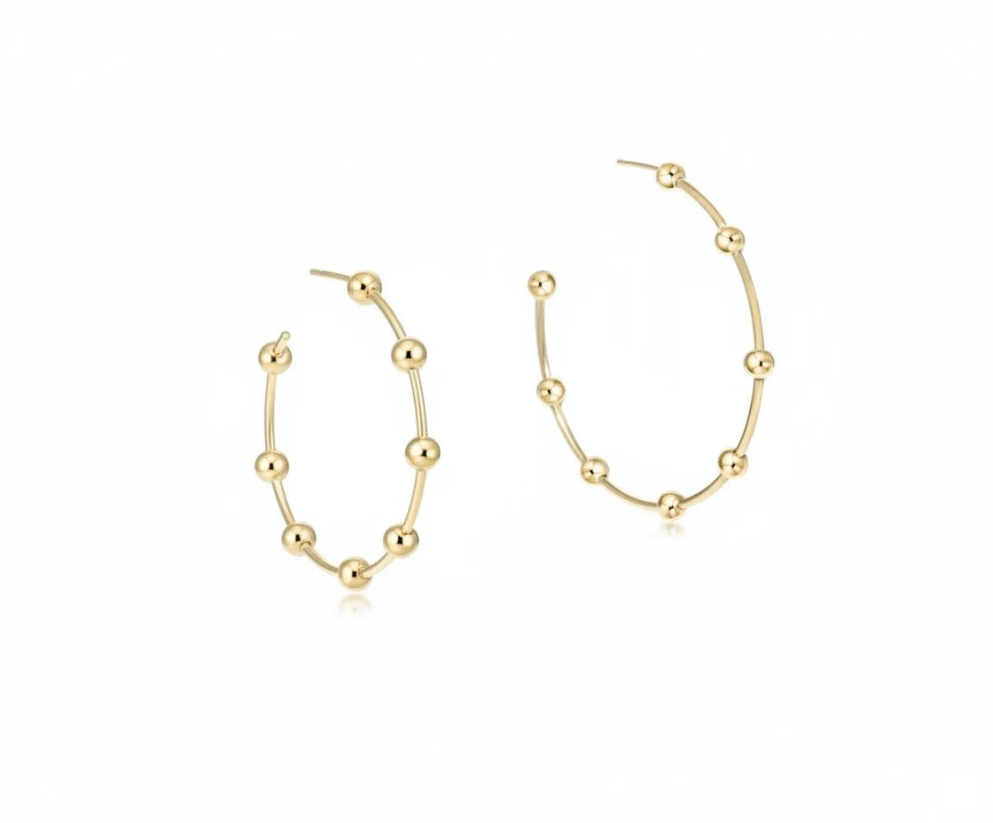 Enewton Bead Simplicity 1.5" Post Hoop - 4mm Gold