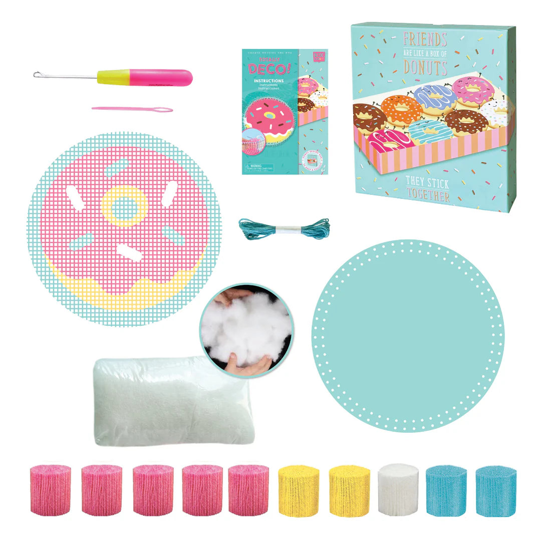 Totally Deco! Donut Latch Hook Pillow Set