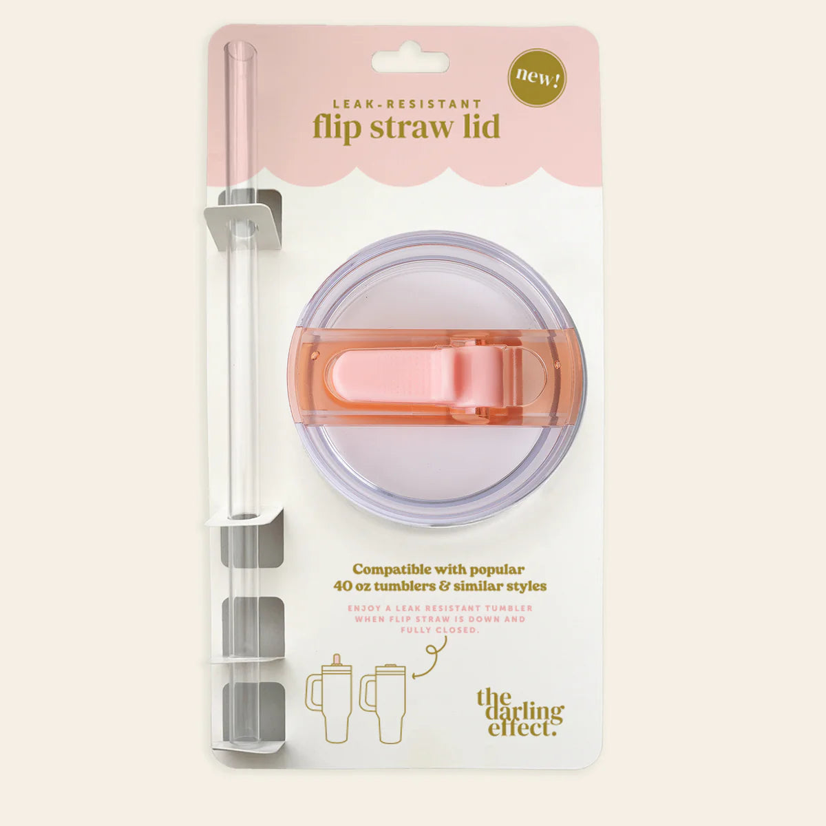 40oz Flip Straw Lid