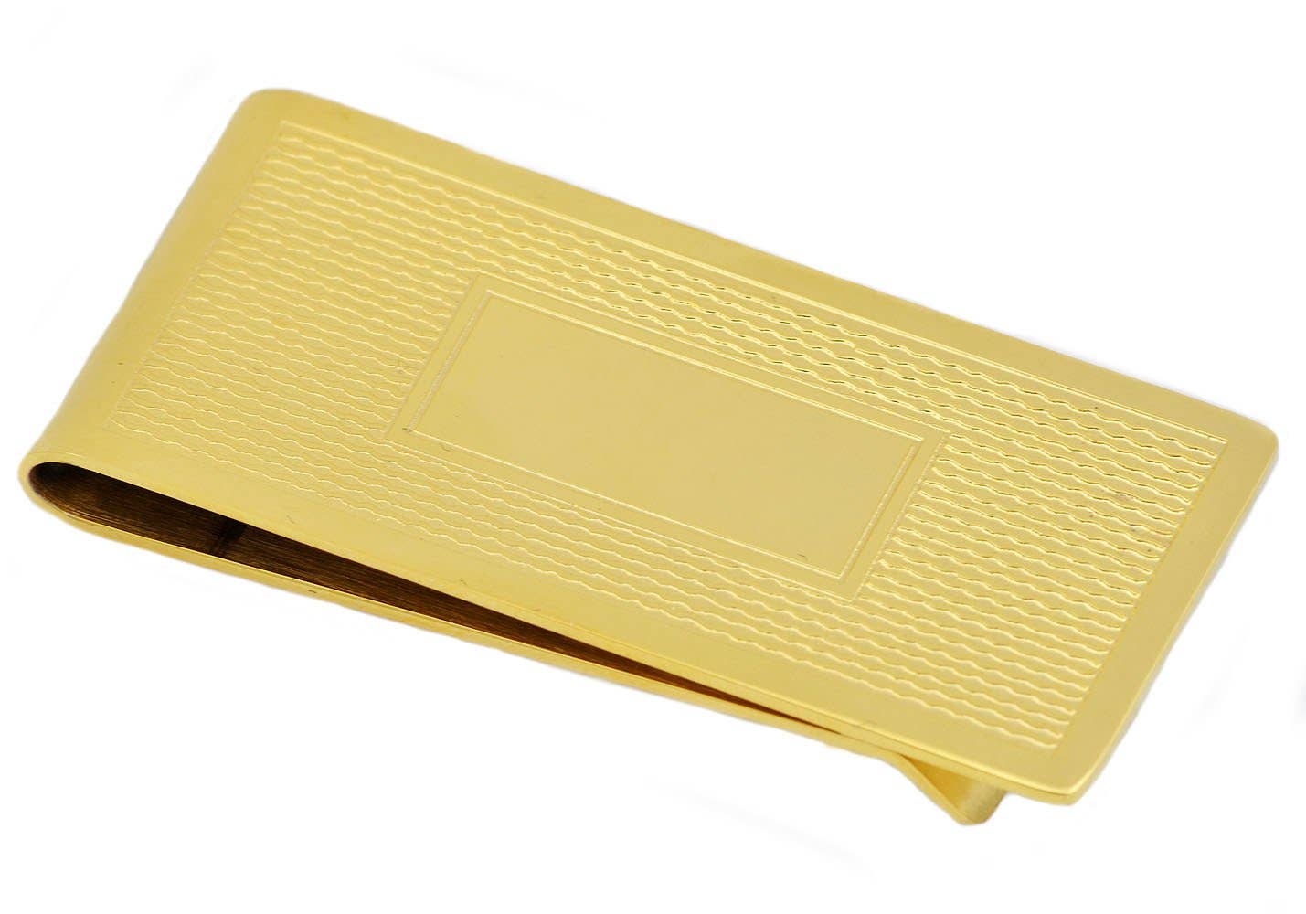 Men's Gold Stainless Steel Money Clip