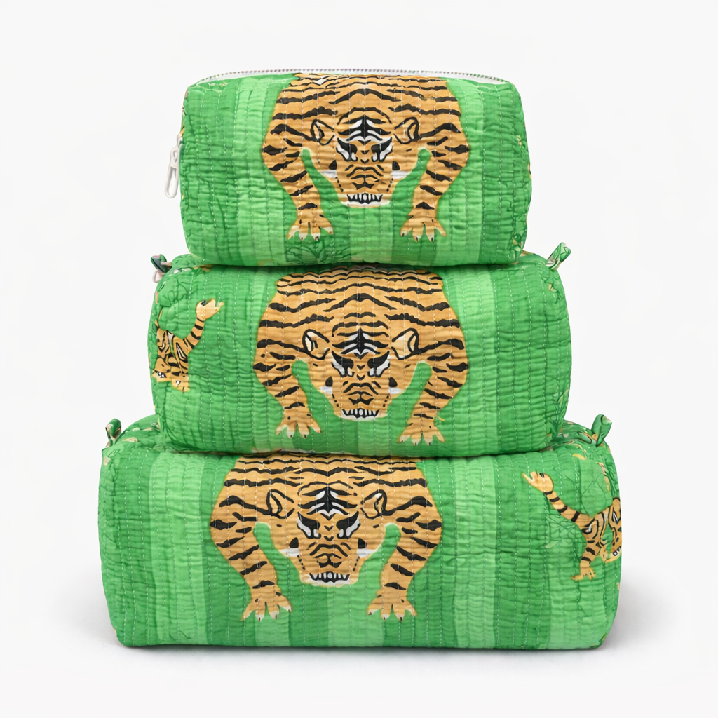 Green Tiger Multi Quilted Bag