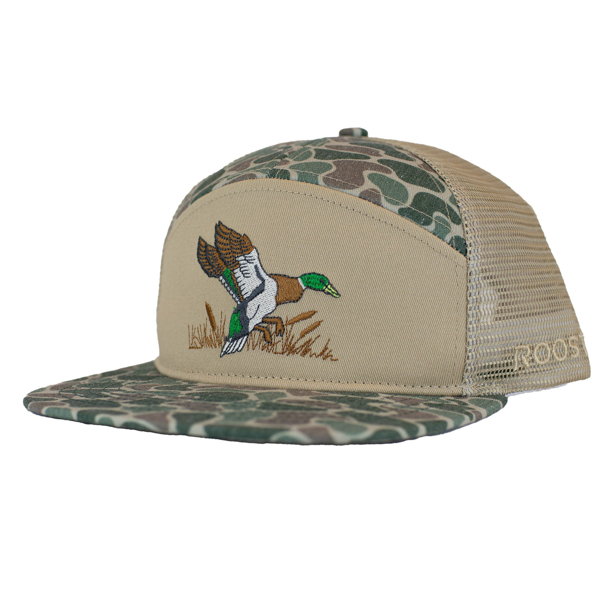 Youth Roost 7 Panel 3D Puff Full Color Duck Logo (RH-R-88Y)