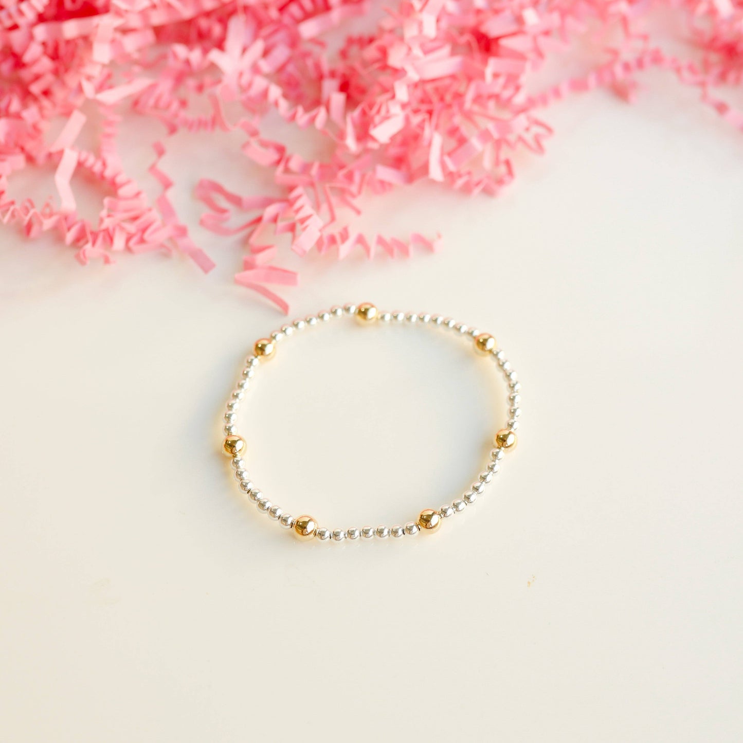 Olive Bracelet in Silver with Gold